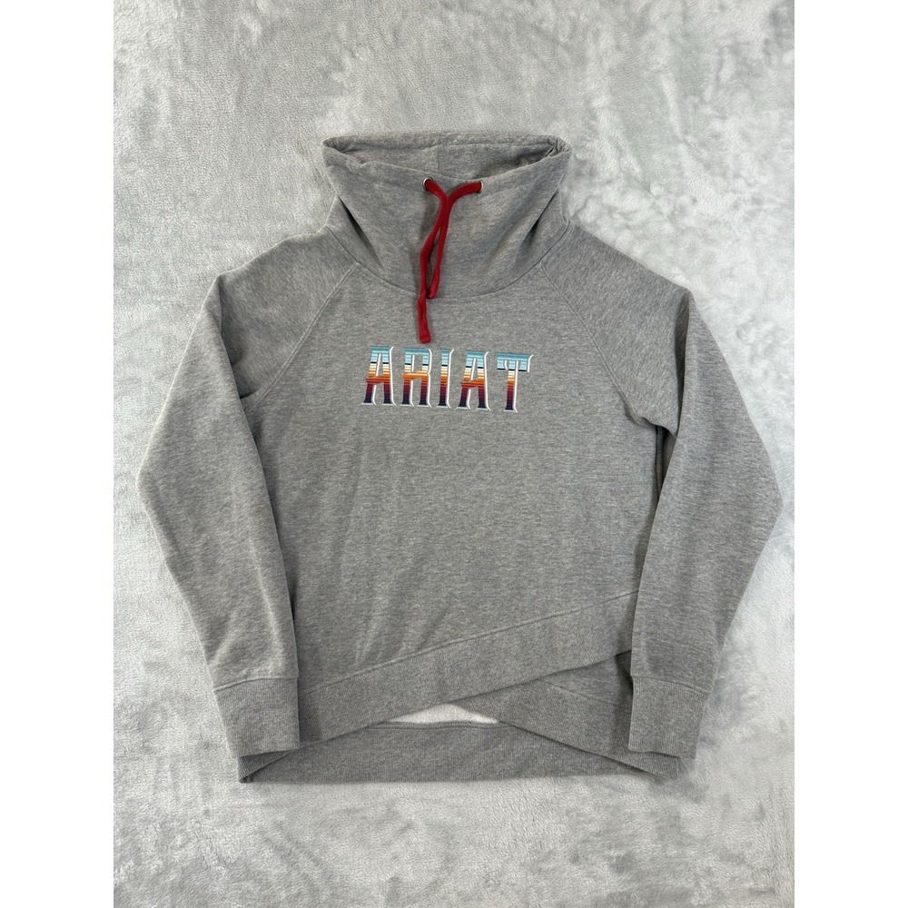 Ariat Gray Sweatshirt with Red Accents